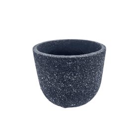 Beton kaspó öblös grafit 12x10,5cm