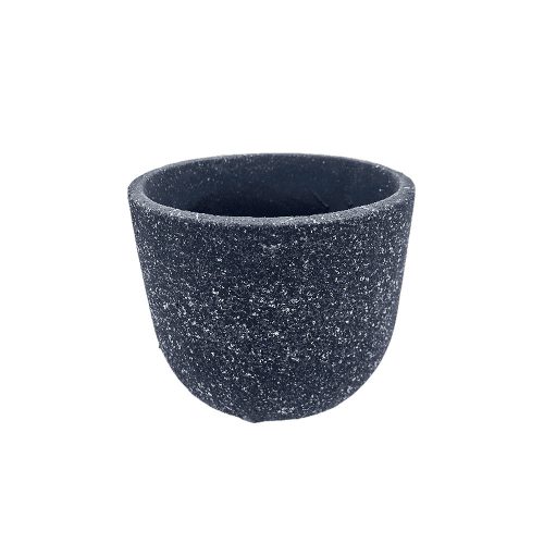 Beton kaspó öblös grafit 12x10,5cm