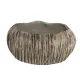 Beton kaspó tál formájú fa hatású 17x7,5 cm