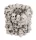 Halloween beton kaspó koponya mintával 9 × 9 × 7 cm – szürke