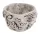 Halloween beton kaspó csontváz mintával 13,5 cm – szürke
