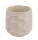 Beton kaspó modern horpadt mintával 13,5 × 13 cm – krém