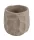 Beton kaspó modern horpadt mintával 13,5 cm – szürke