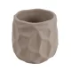 Beton kaspó modern horpadt mintával 13,5 cm – szürke