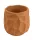 Beton kaspó modern horpadt mintával 13,5 cm – terrakotta