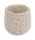 Beton kaspó nyomott mintázattal 12 x 11 cm – Krém