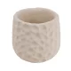 Beton kaspó nyomott mintázattal 12 x 11 cm – Krém