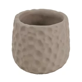 Beton kaspó nyomott mintázattal 12 x 11 cm – Szürke