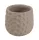 Beton kaspó nyomott mintázattal 12 x 11 cm – Szürke