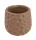 Beton kaspó nyomott mintázattal 12 x 11 cm – Barna