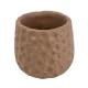 Beton kaspó nyomott mintázattal 12 x 11 cm – Barna