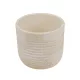 Bordázott beton kaspó fehér 14×12,5 cm