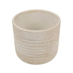 Bordázott beton kaspó fehér 10×9,5 cm