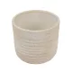 Bordázott beton kaspó fehér 10×9,5 cm