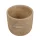 Kerek beton kaspó bézs 10×9,5 cm – 2 vonalas, rusztikus