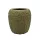 Beton kaspó dombormintás mintázattal 15 x 15,5 cm – Zöld