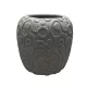 Beton kaspó dombormintás mintázattal 15 x 15,5 cm – Szürke