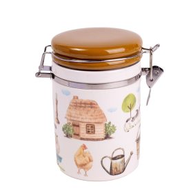 Kerámia csatosüveg Happy Farm mintás 9,5x15 cm 