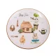 Kerámia tányér Happy Farm mintás 26 cm