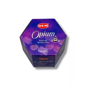 Backflow-lefelé áramló füstölő kúp Opium 40db Hem