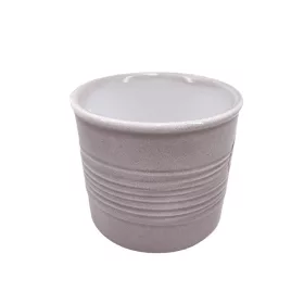 Kerámia kaspó Laos homok csíkos 8x7cm