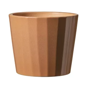   Kerámia kaspó Umea barista capucino  színű  9x7cm magában bordás