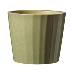   Kerámia kaspó Umea barista pisztacia  színű  9x7cm magában bordás
