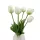 Élethű szálas gumi tulipán-Fehér