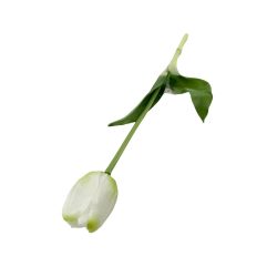 Élethű szálas gumi tulipán-Fehér
