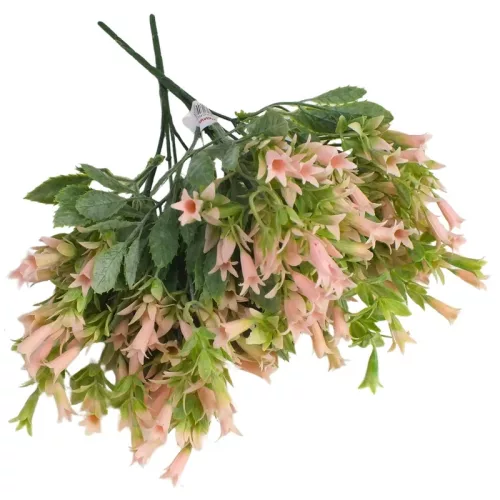 Trombitavirág csokor pasztell rózsaszín  30cm