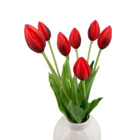Élethű szálas bimbós gumitulipán - Piros