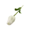 Élethű szálas gumi tulipán - fehér
