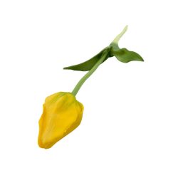 Élethű szálas gumi tulipán - Sárga