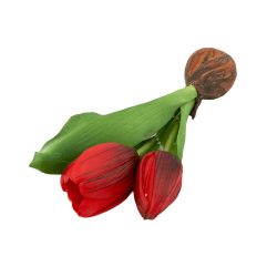 Élethű hagymás gumi tulipán piros