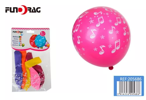 Lufi latex 30 cm hangjegyes