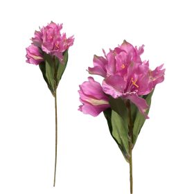 Élethű selyem szálas asztromélia ág halvány lila 61cm