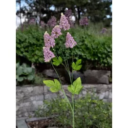   Élethű selyemvirág orgona ág 5 szálas több színben/db 70cm