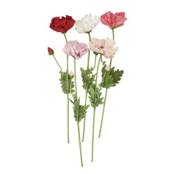   Élethű szálas gumi pipacs több színben választható 71 cm fej 15cm