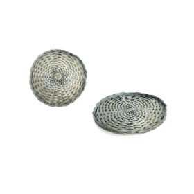 Bambusz kosár lapos zöld  25 x 2cm