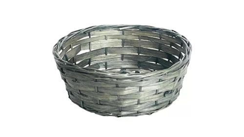 Bambusz kosár zöldes szürke cm 15x13x5,5cm