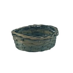 Bambusz kosár zöldes szürke cm 15x13x5,5cm
