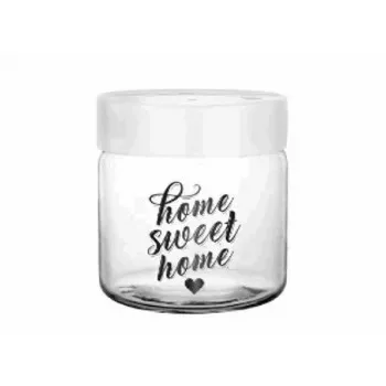 Tároló üveg 636ml "home sweet home"