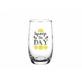 Pohár  üveg 320ml "squeeze the day"