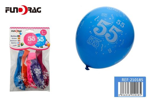 Lufi latex 5 db 30 cm vegyes színben 55-ös