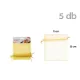 Organza tasak 11x13cm arany 5db