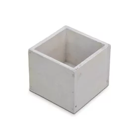 Dekorláda fehér kocka 9x9x8cm