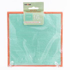 Szalvéta narancs/menta 16db 33x33cm