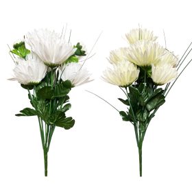   Krizantém csokor/db 7 ágú 42cm (krém, fehér, sárga, lila színben)