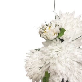   Krizantém csokor/db 7 ágú 42cm (krém, fehér, sárga, lila színben)