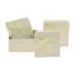 Ajándékdoboz szögletes, masnival 19,5x19,5 cm szett 3db-os 